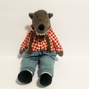 IKEA LUFSIG Big Bad Wolf Little Red Riding Hood 18" Plush Stuffed Animal Toy